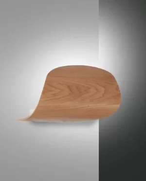 Image of Pevero LED Wall Uplight Ash Wood Glass