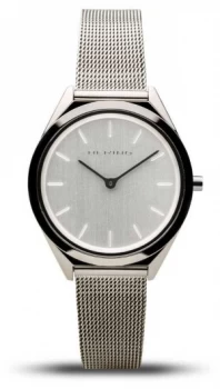 Image of Bering Unisex Ultra-Slim Silver Mesh Bracelet 17031- Watch
