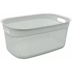 Image of JVL - Droplette Design Plastic Storage Basket, 33L, 25 x 55 x 37cm approx