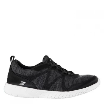 Image of Skechers Wave Lite Trainers Ladies - Black/White