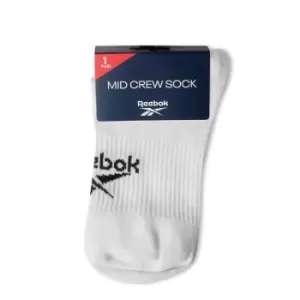 Image of Reebok Mid Crew Sock 99 - White