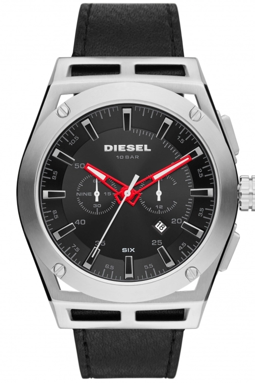 Image of Diesel Black 'Timeframe' Chronograph Fashion Watch - DZ4543