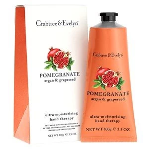 Image of Crabtree & Evelyn Pomegranate Argan and Grapeseed Hand Therapy Cream 100g