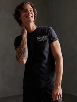 Image of Superdry Workwear Uniform T-Shirt, Navy, Size S, Men