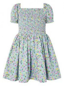 Image of Monsoon Girls Hester Ditsy Dress - Blue