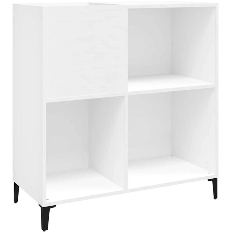 Image of VIDAXL Record Cabinet White 84.5x38x89cm Engineered Wood Vidaxl 8720845879037