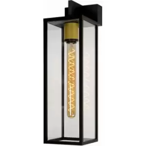 Image of Lucide Laurens Cottage Wall light Outdoor - 1xE27 - IP54 - Black