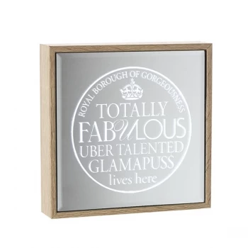 Image of Mirror Light Up Frame Fabulous Glamapu By Heaven Sends