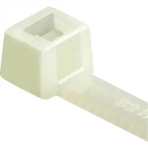 Image of HellermannTyton 111-01919 T18R-PA66-NA-C1 Cable tie 100 mm 2.50 mm Ecru Heat-resistant 100 pc(s)