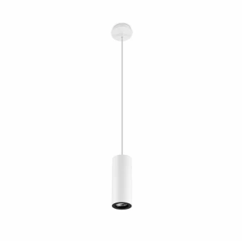 Image of 05-leds C4 - Pipe pendant light, aluminum, white and black