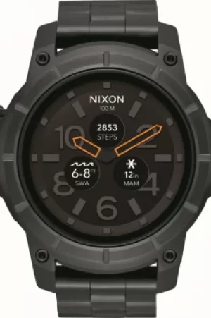 Image of Mens Nixon The Mission SS Alarm Chronograph Watch A1216-000