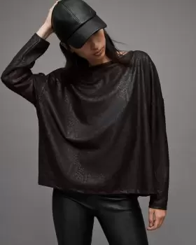 Image of AllSaints Rita Snake T-Shirt