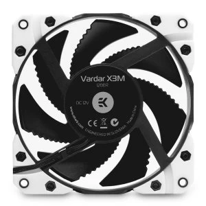 Image of EK Water Blocks EK-Vardar X3M 120mm (500-2200 rpm) Fan - White