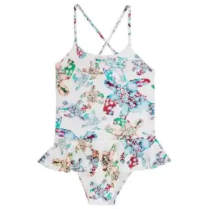 Image of VILEBREQUIN Watercolour Turtles Swimsuit Child Girls - White