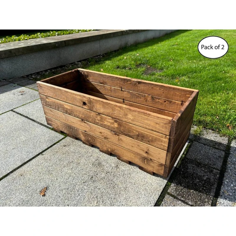 Image of Charles Taylor Multi Pack of 2 - Large Open Berwick Trough - L28 x W76 x H30cm in Light Brown Light Brown Unisex