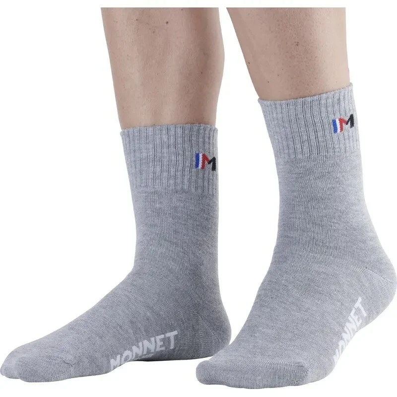 Image of Football Socks Monnet Mid Twin Gris Unisex 45/46