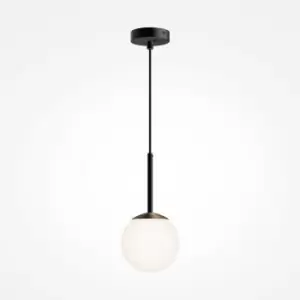 Image of Maytoni Maytoni Basic Form 15cm Modern Globe Pendant Ceiling Light Matt Black E14