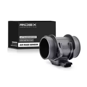 Image of RIDEX Mass air flow sensor 3926A0073 Air mass sensor,MAF sensor FORD,PEUGEOT,CITROEN,Fiesta Mk6 Schragheck (JA8, JR8)
