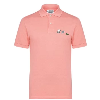 Image of Lacoste X Peanuts Polo Shirt - Pink 5MM