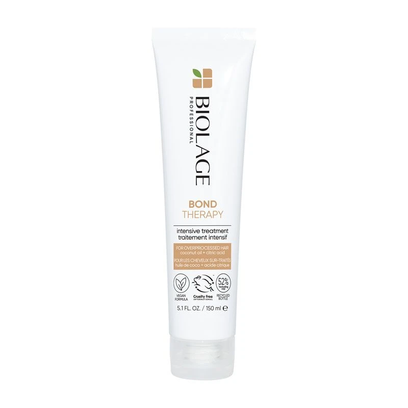 Image of Biolage Bond Therapy Pre-Shampoo Intensive Treatment Infused with Citric Acid and Coconut Oil for Over-Processed Damaged Hair 150ml