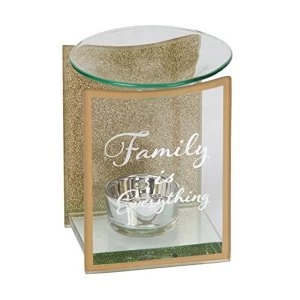 Image of Gold Glass Oil Burner - Family