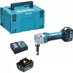 Image of Makita DJN161 18v Cordless LXT Metal Nibbler 2 x 5ah Li-ion Charger Case