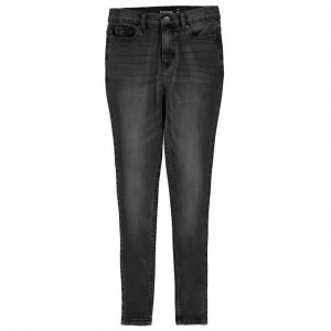 Image of Firetrap High Waisted Jeans Ladies - Black Wash