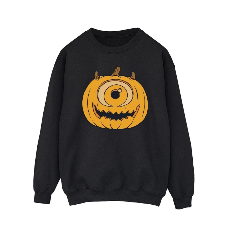 Image of Disney Men Pumpkin Halloween Sweatshirt in Black Size: Small Black S Male 5063376632676