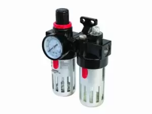 Image of Silverline 245014 Air Filter Regulator Lubricator 150ml