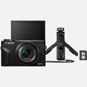 Image of Canon Powershot G7 X Mark III Premium Vlogger Kit, Black - Compact Digital Camera Kit