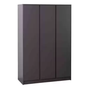 Image of Seconique Malvern 3 Door Wardrobe - Grey