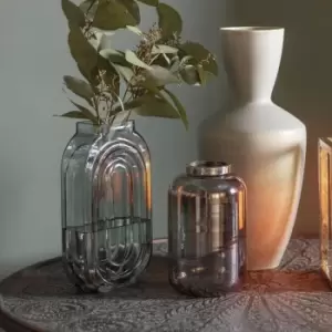 Image of Crossland Grove Florence Vase Grey 160X75X300Mm Grey