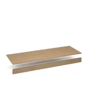 Image of Flux top and plinth finishing panels for quadruple locker units 1600mm wide - kendal oak