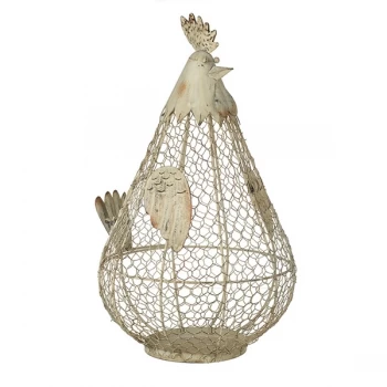 Image of Large Metal Cut Out Hen By Heaven Sends