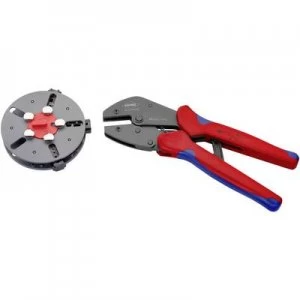 Image of Knipex MULTICRIMP 97 33 01 Crimper Non-insulated open end connectors, Insulated cable lugs/butt connectors, Ferrules Incl. spare magazine