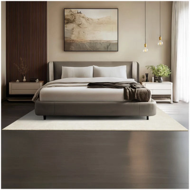 Image of Tectake Rug Zonelle - Short Pile And Ultra-Soft, Rectangular Or Round 160 X 230 Cm - Cream