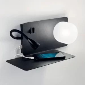 Image of Book LED 2 Light Wall Light Black, G9