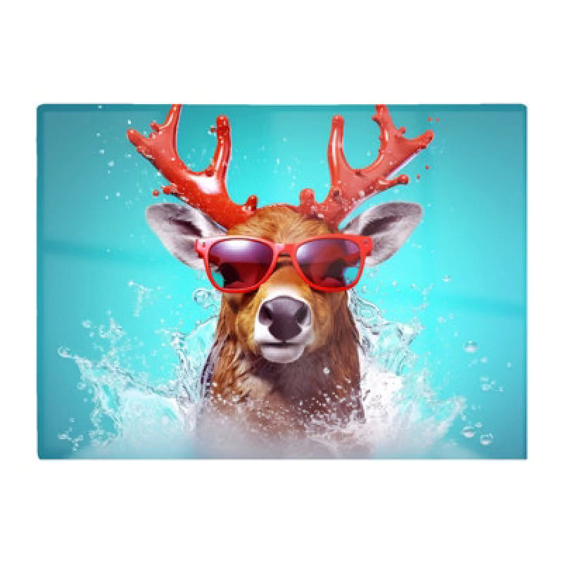 Image of Warren Reed Designer Rudolph With Reed Antlers Chopping Board