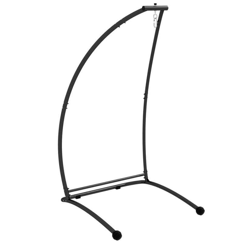 Image of Outsunny Hammock Stand Only with Metal Frame C Shape - Black 84A-297V00BK