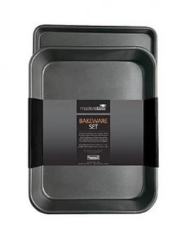 Image of Masterclass Non-Stick Roasting Tray And Oven/Baking Tray (Twin Pack)
