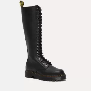 Image of Dr. Martens Womens 1B60 Bex Leather 20-Eye Zip Boots - UK 6