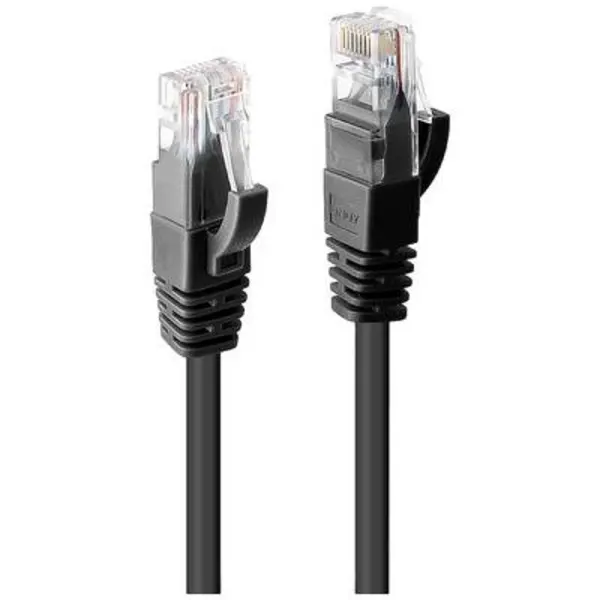 Image of Lindy 0.3m Cat.6 U/UTP Network Cable, Black