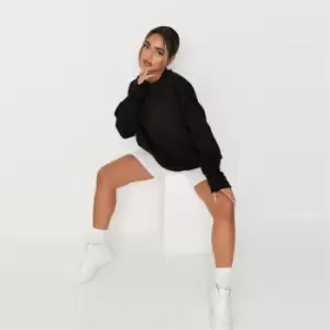 Image of Missguided Basic Oversized Sweat - Black