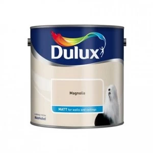 Image of Dulux Walls & Ceilings Magnolia Matt Emulsion Paint 2.5L