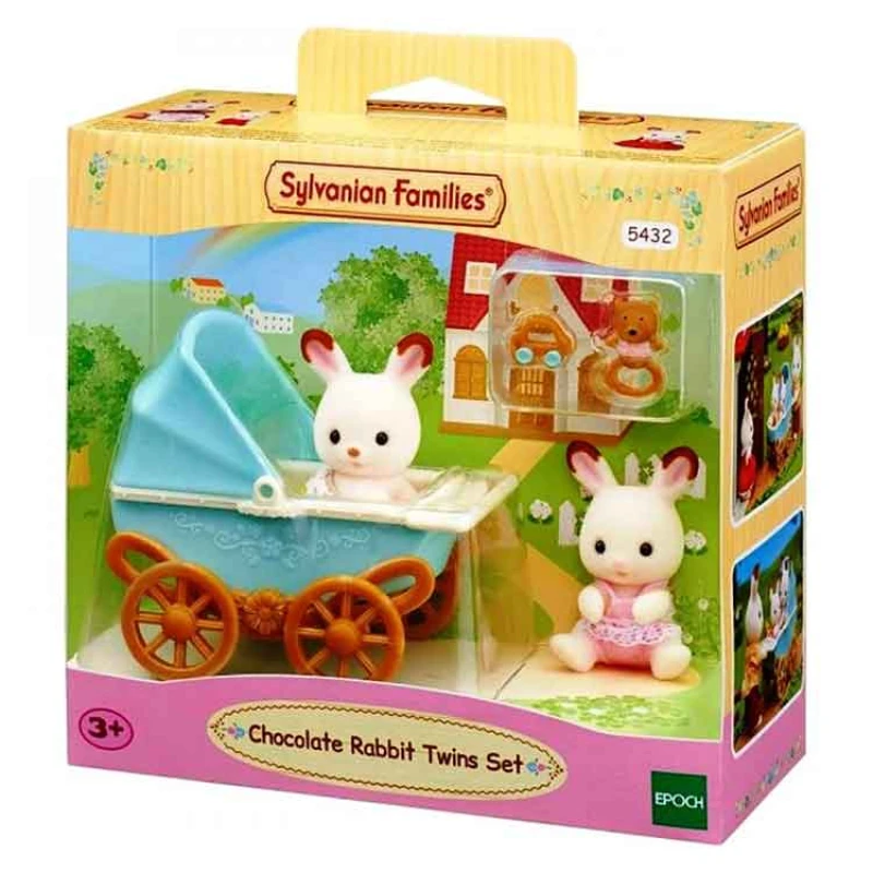 Image of Sylvanian Families Chocolate Rabbit Twins Set Multi