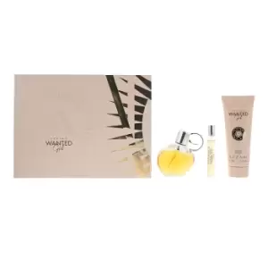 Image of Azzaro Wanted Girl Gift Set 80ml Eau de Parfum + 100ml Body Milk + 7.5ml EDP