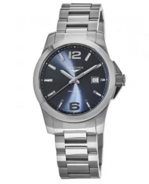 Image of Longines Conquest Quartz Blue Dial Stainless Steel Mens Watch L3.759.4.96.6 L3.759.4.96.6