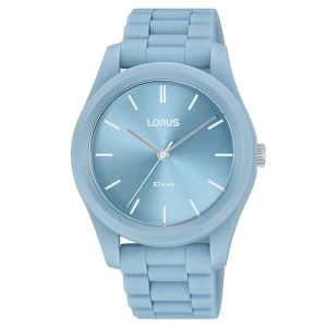 Image of Lorus RG237SX9 Mens Soft Touch Blue Silicone Strap Watch