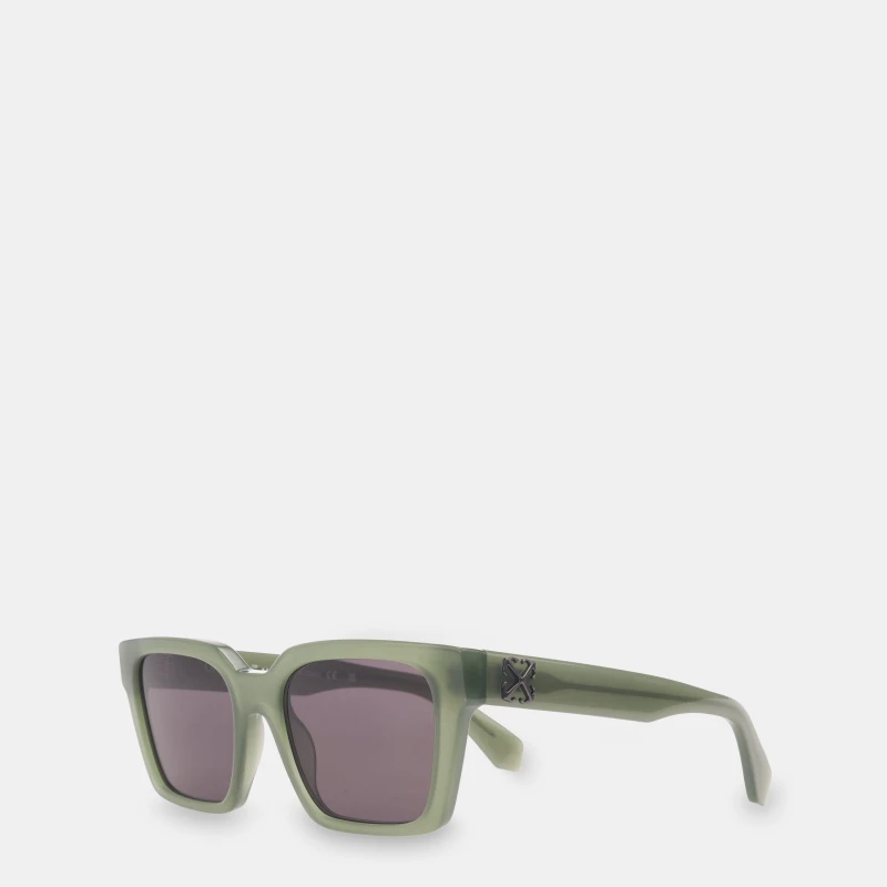 Image of Off White Branson Sun Sunglasses Olive Green unisex One Size