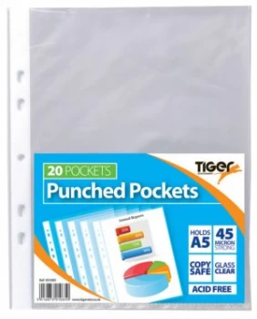 Image of Tiger A5 Punched Pockets PK20